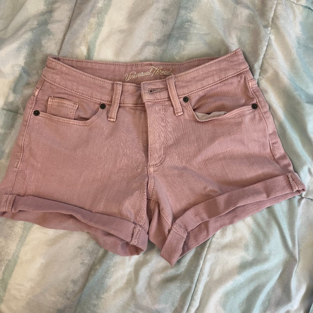 Universal Threads pink Jean Shorts